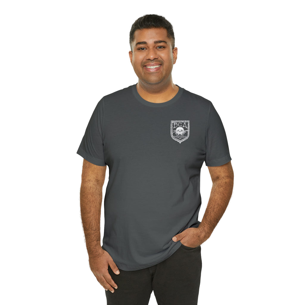 240 Machine Gun Frog - Back Print - Short Sleeve Tee