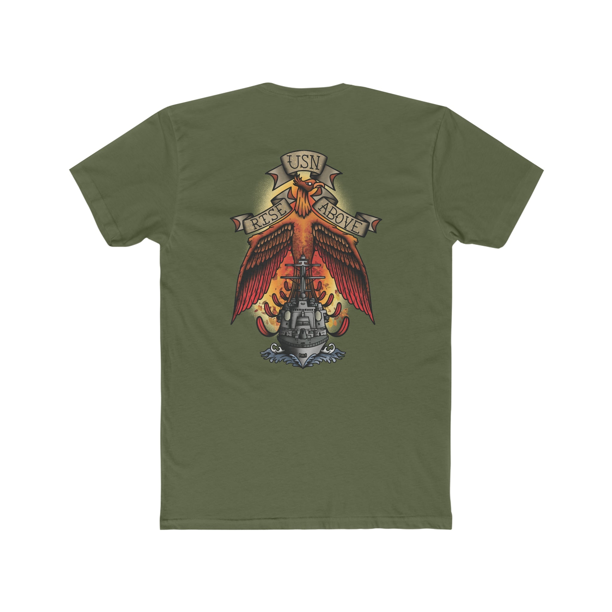 USN Rise Above - Crew Tee