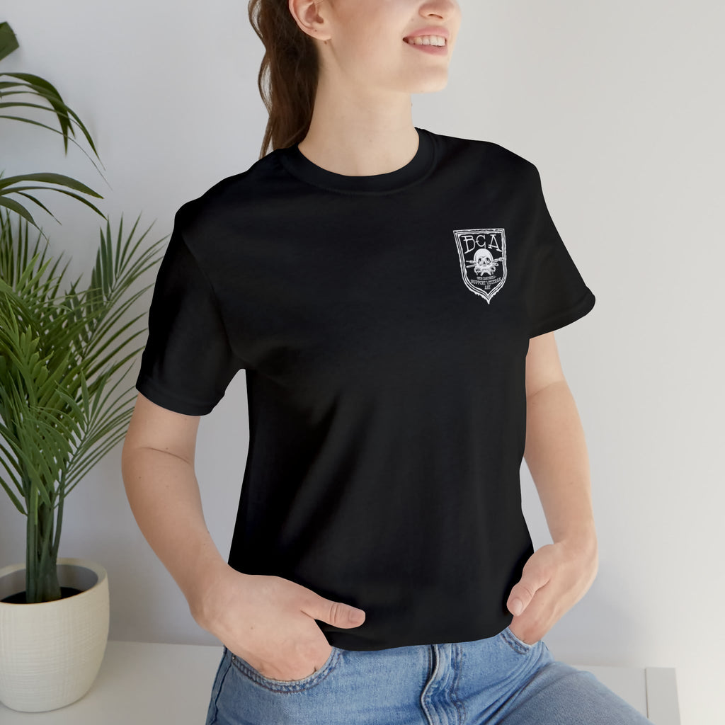 240 Machine Gun Frog - Back Print - Short Sleeve Tee