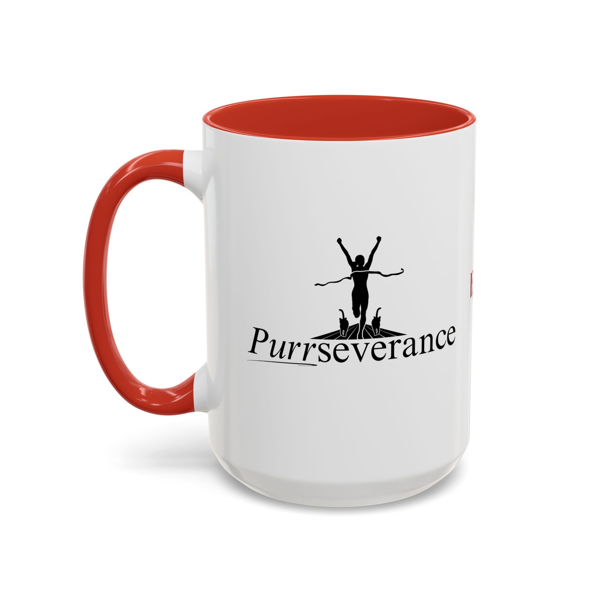 Purrseverance Accent Coffee Mug (11, 15oz)