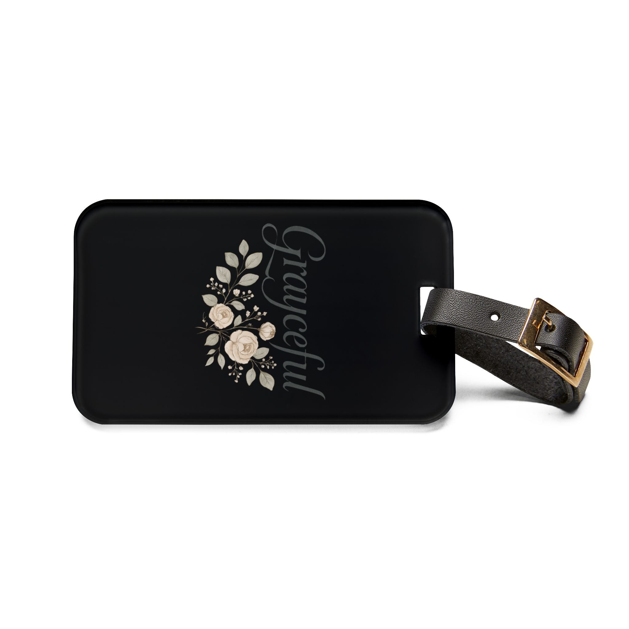 Elegant Floral Luggage Tag, Travel Accessory, Customizable Gift, Travel Essentials, Adventure Tag, Floral Design