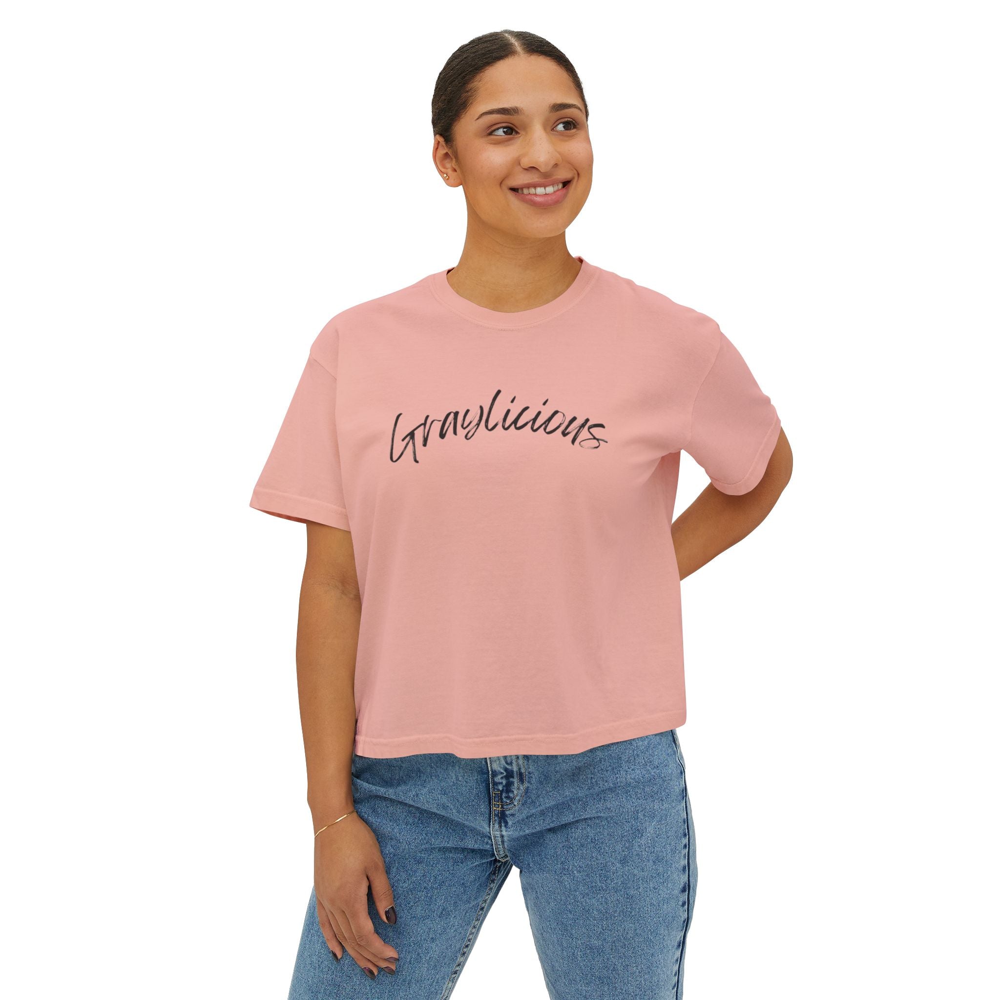 Women's Boxy Tee " Graylicious"
