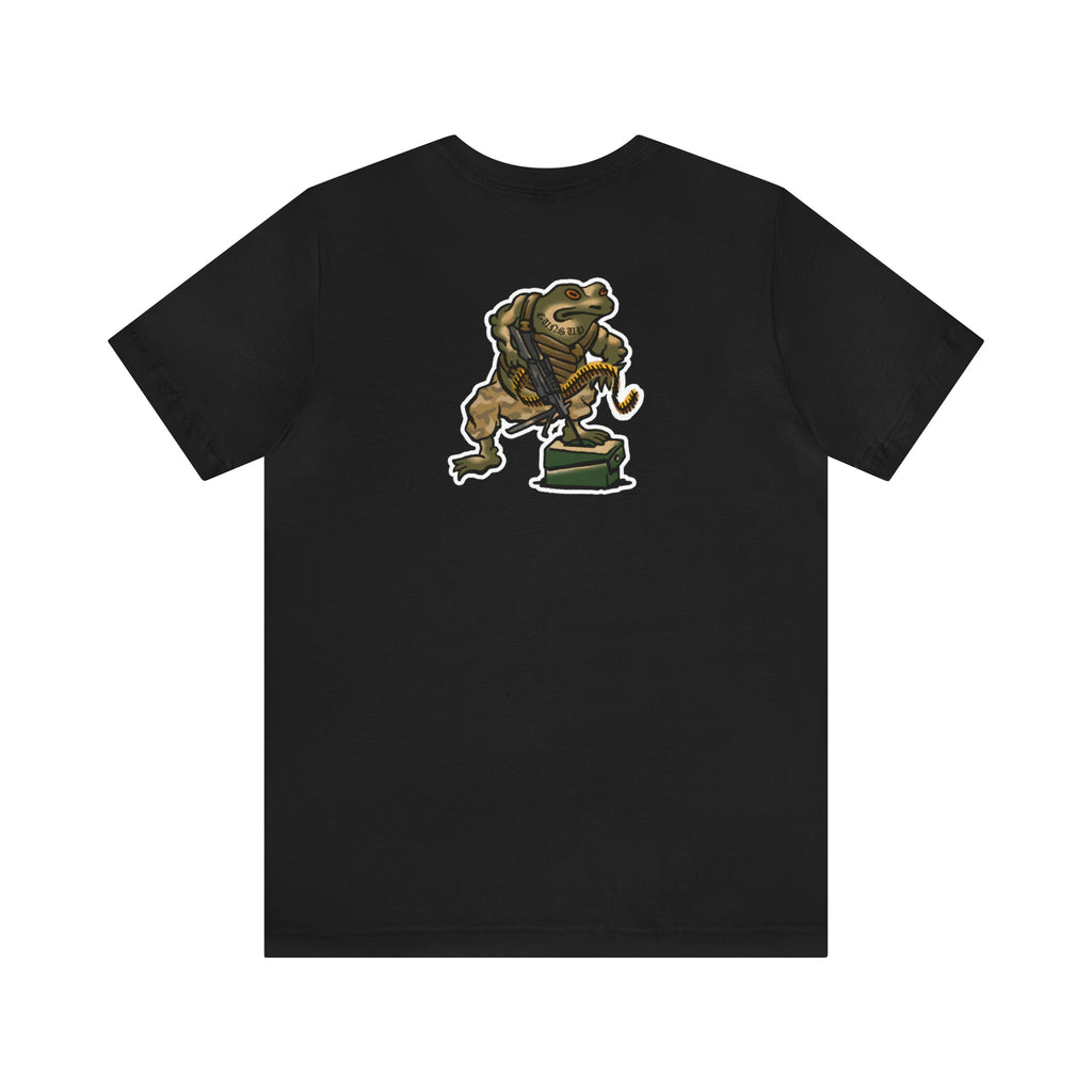M249 SAW Frog - Back Print - Short Sleeve Tee