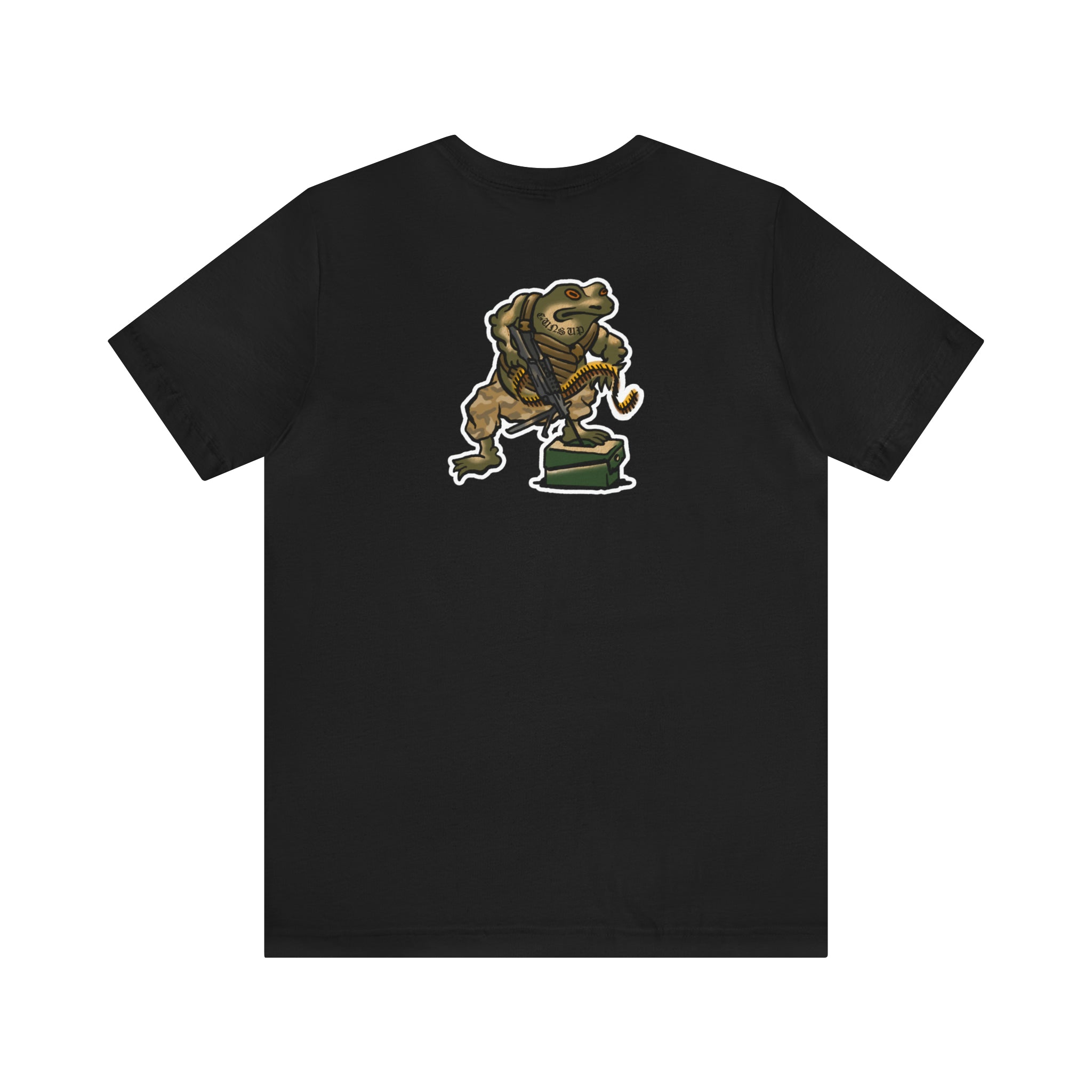 M249 SAW Frog - Back Print - Short Sleeve Tee