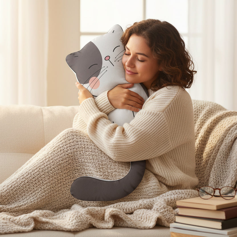 Kitty Shaped Pillow