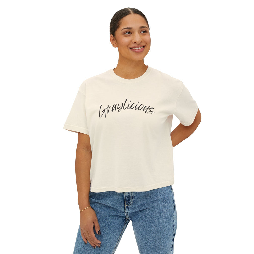 Women's Boxy Tee " Graylicious"