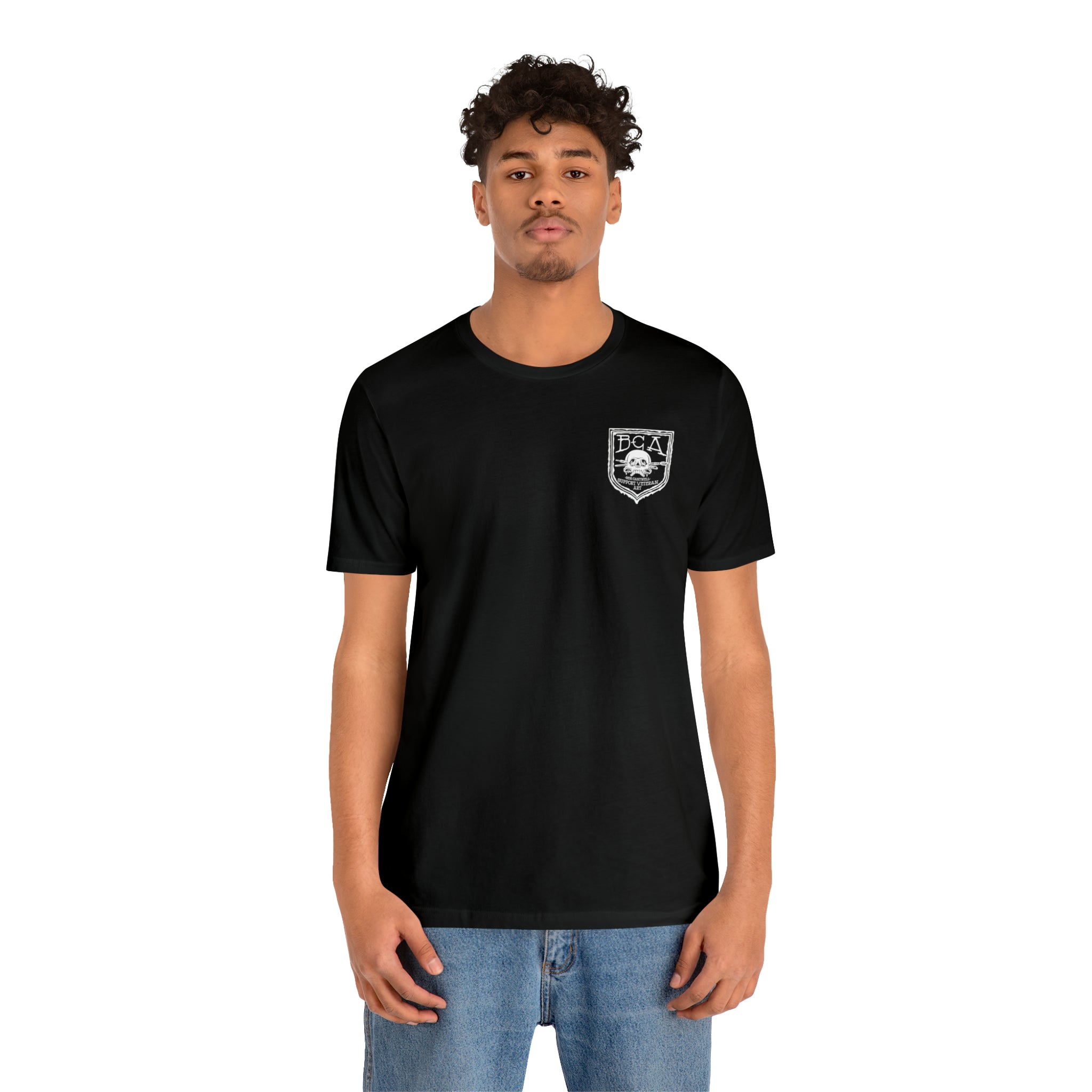 240 Machine Gun Frog - Back Print - Short Sleeve Tee