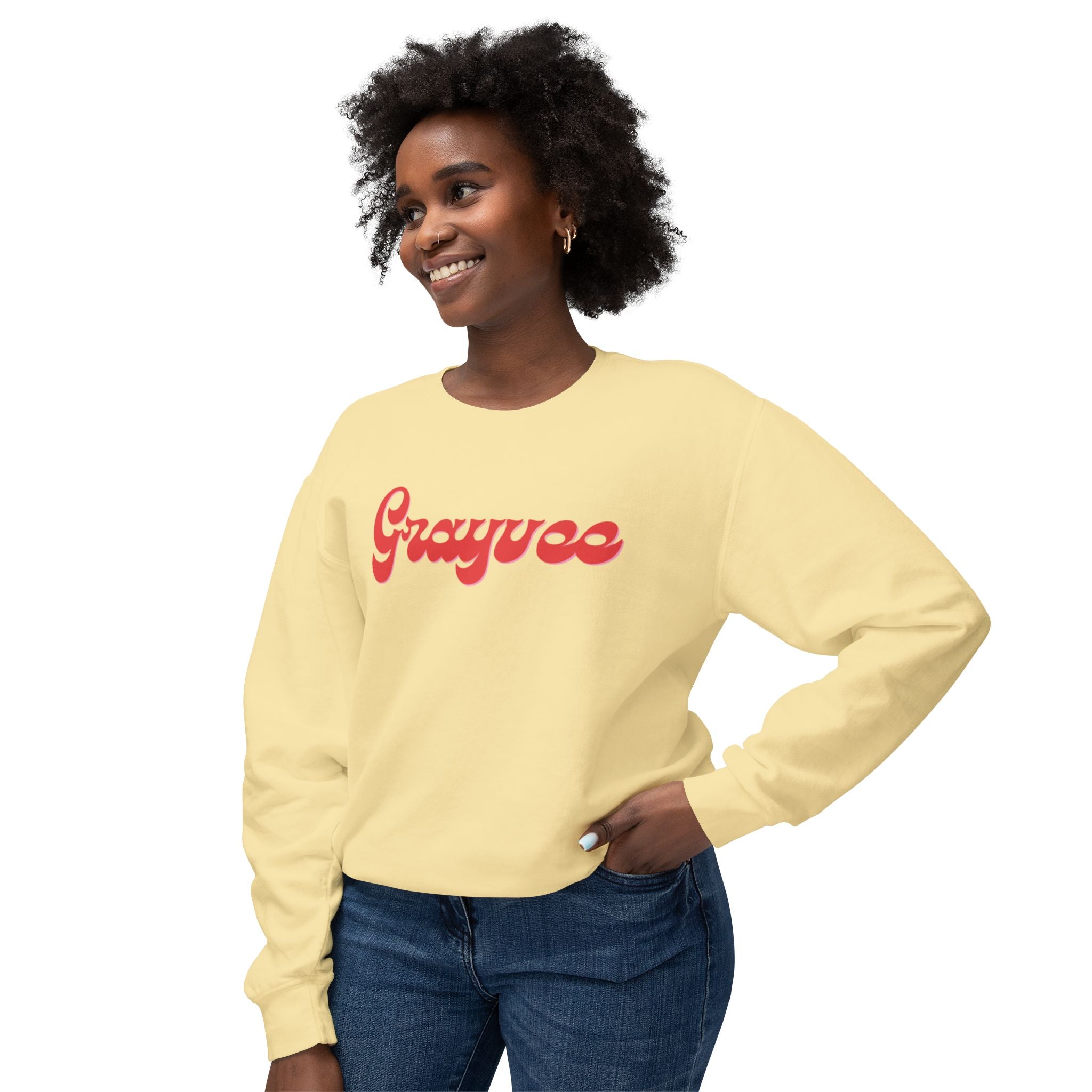 Unisex Lightweight Crewneck Sweatshirt "Grayvee"