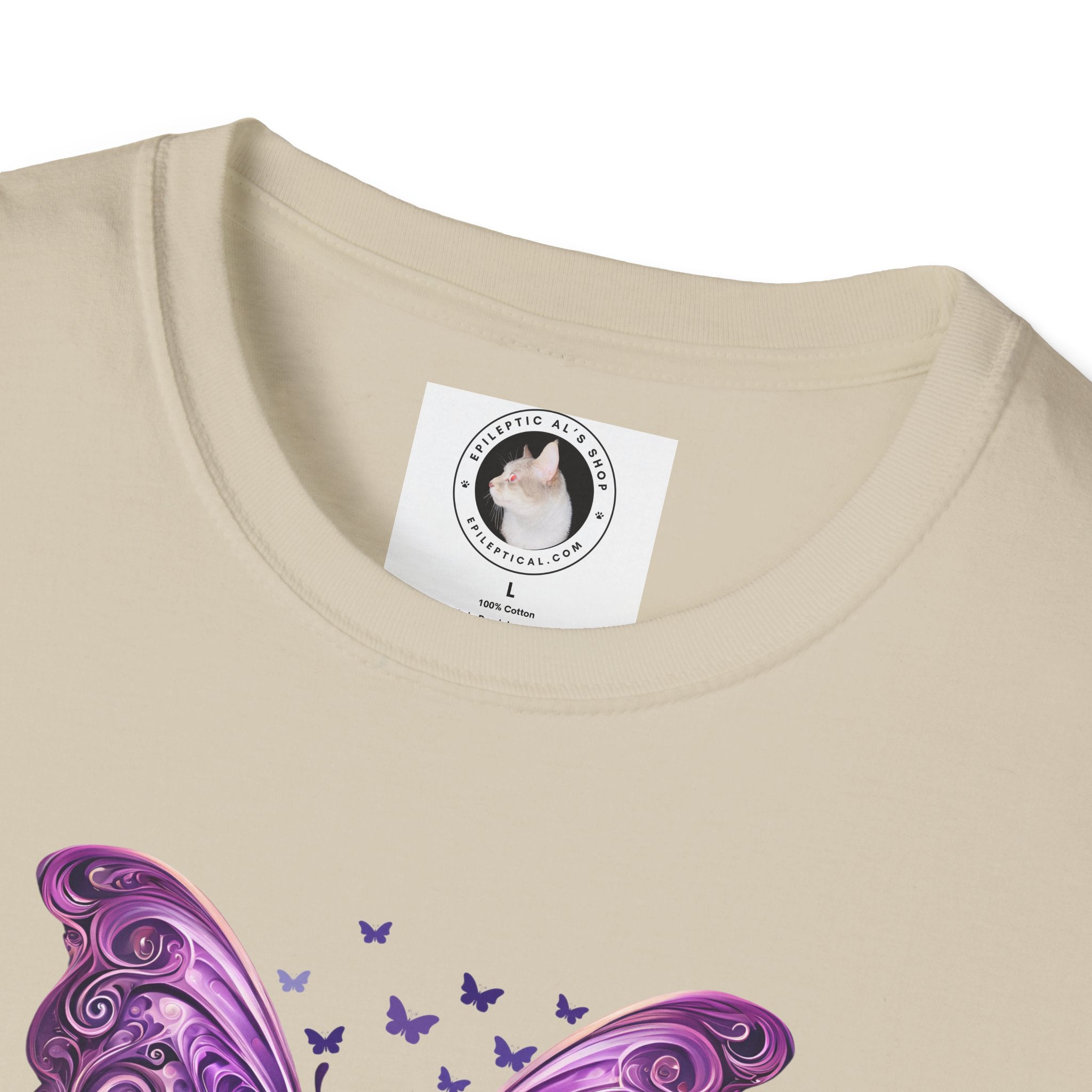 Epilepsy Butterfly Unisex Softstyle T-Shirt