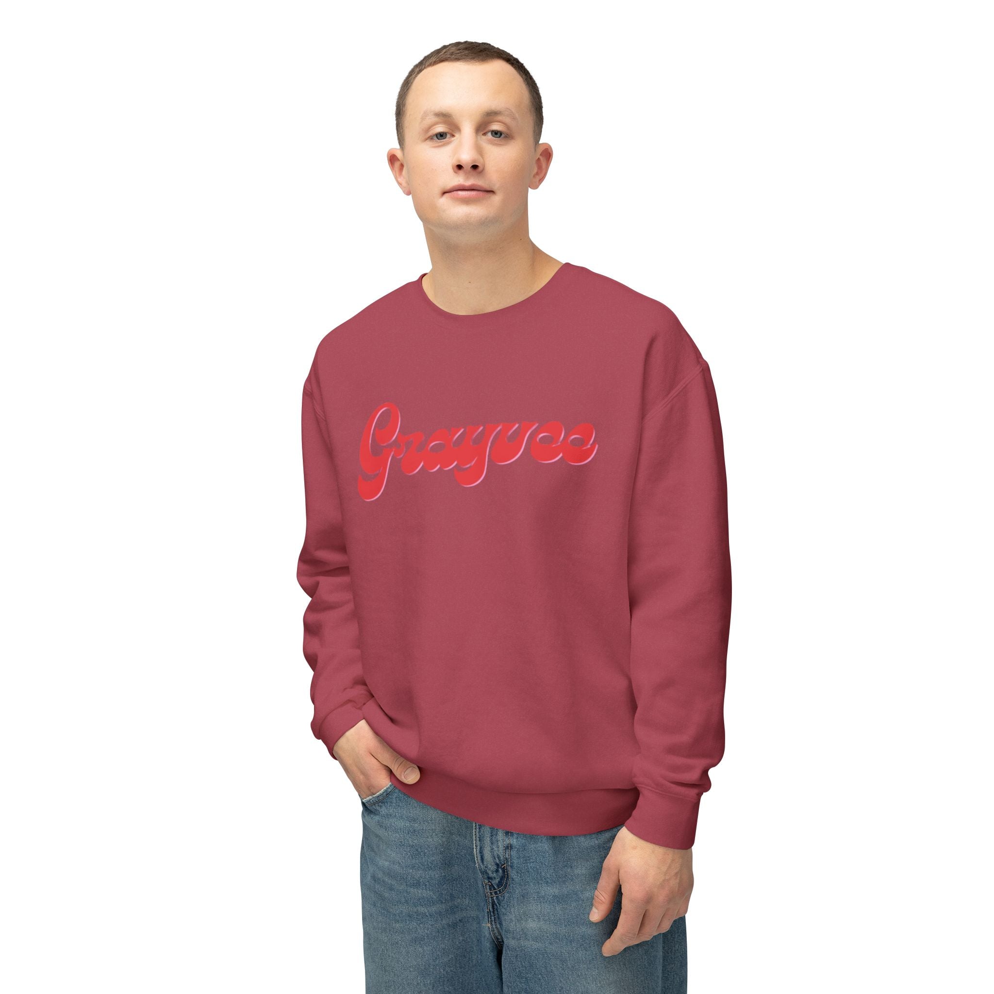 Unisex Lightweight Crewneck Sweatshirt "Grayvee"