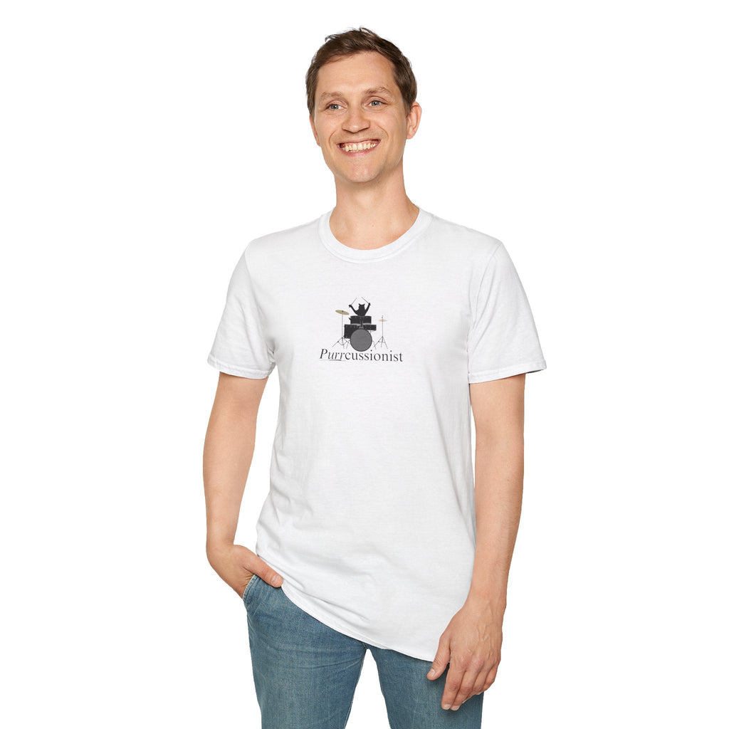 Purrcussionist Unisex Softstyle T-Shirt