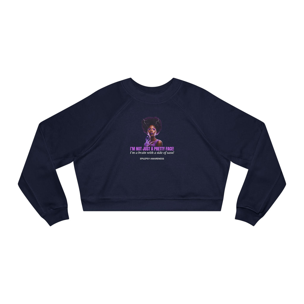 Sassy Brain Women's Cropped Fleece Pullover