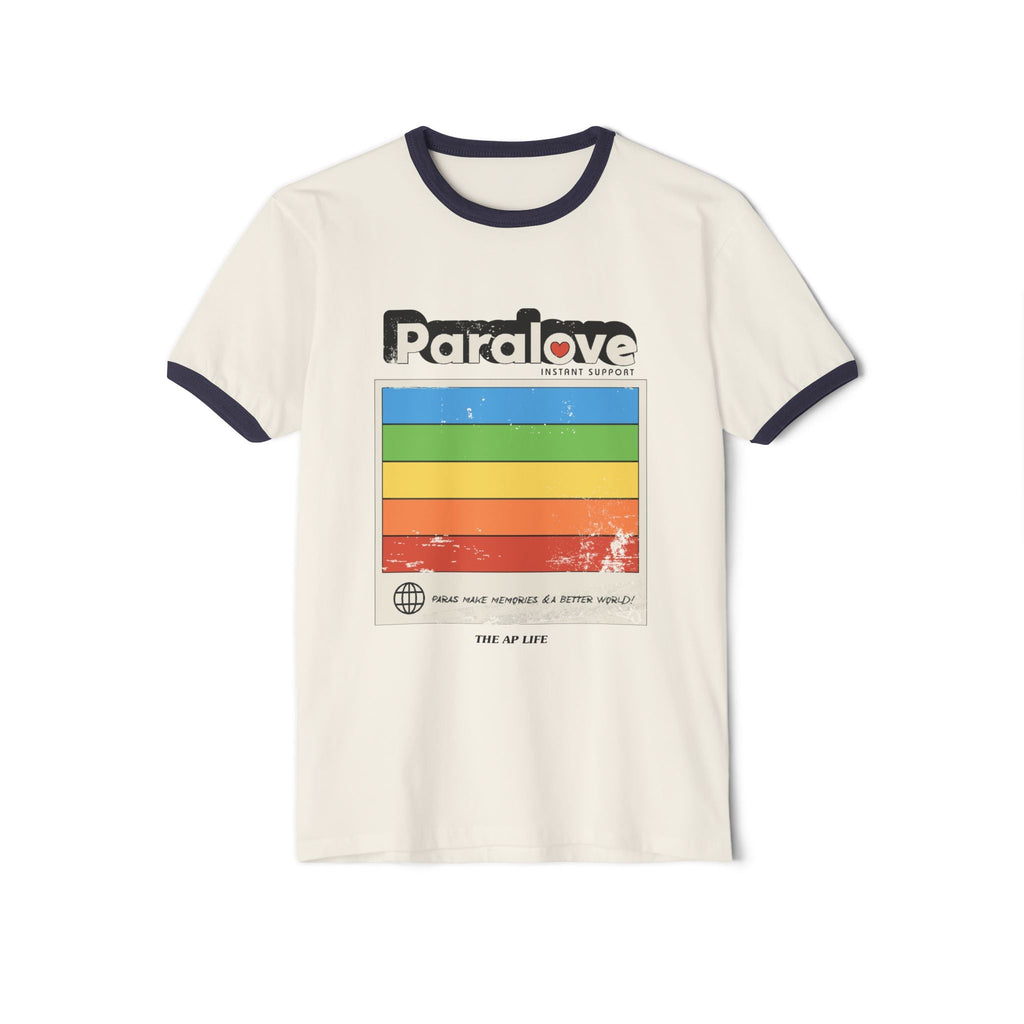 Para Love - Instant Support - Adult Unisex Cotton Ringer T-Shirt
