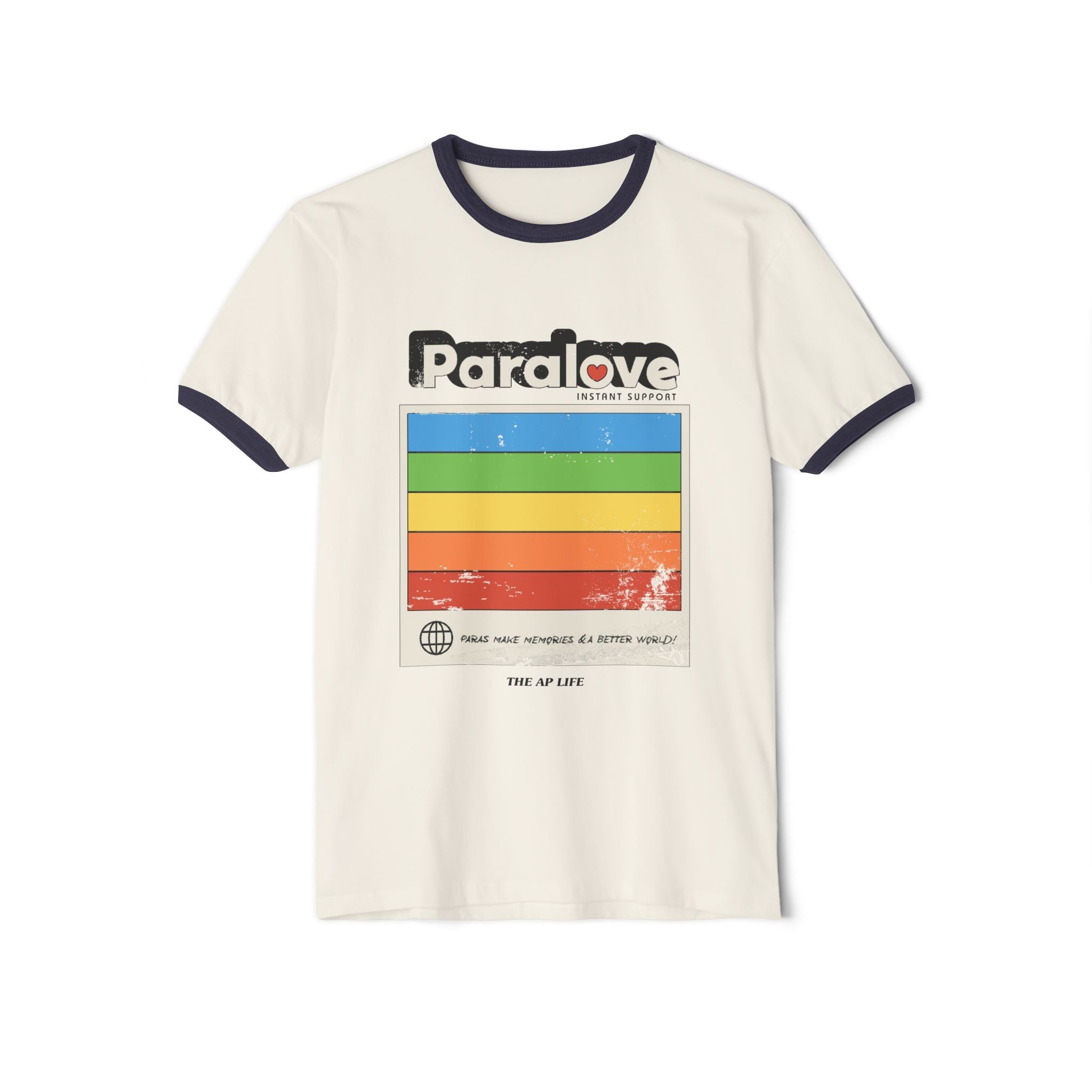 Para Love - Instant Support - Adult Unisex Cotton Ringer T-Shirt