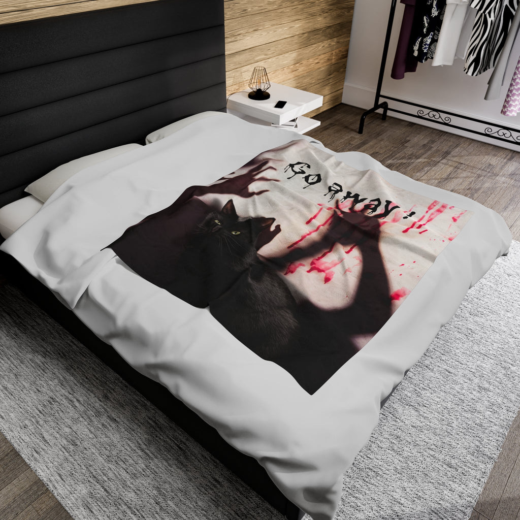 Go Away Velveteen Plush Blanket