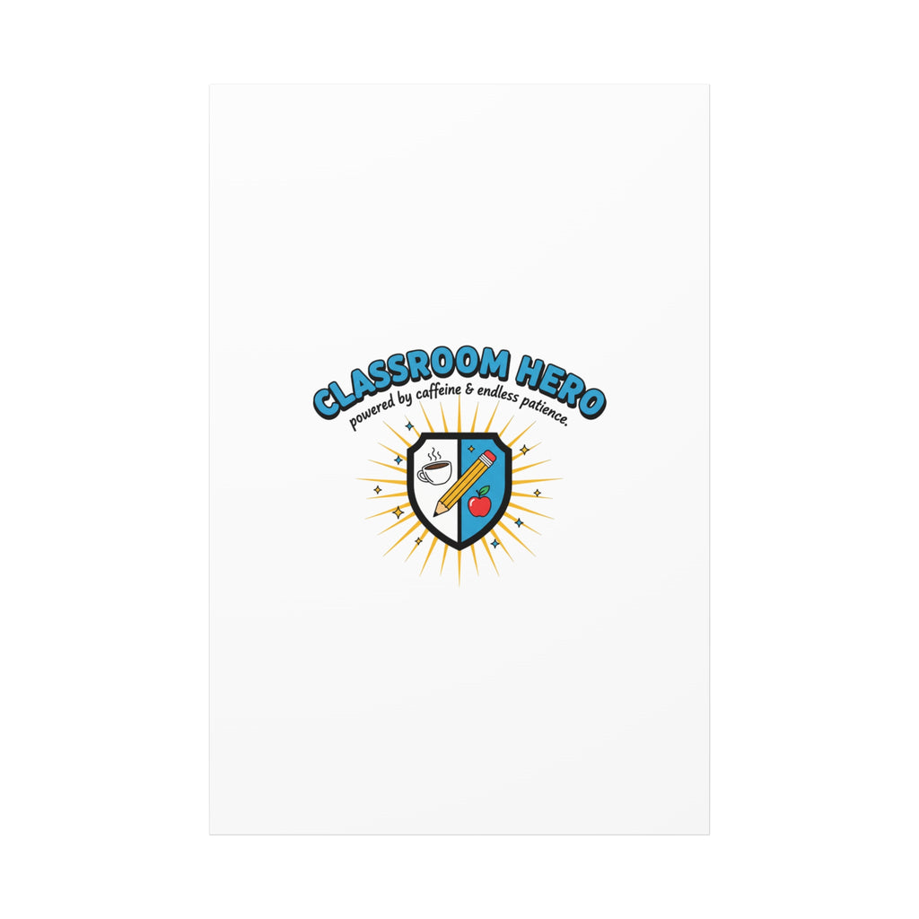 Classroom Hero Canvas Wall Art | Teacher Appreciation Gifts, Teacher Life