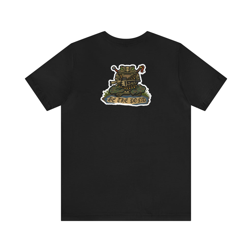 Be the Pond Frog with MK32 Grenade - Back Print - Short Sleeve Tee