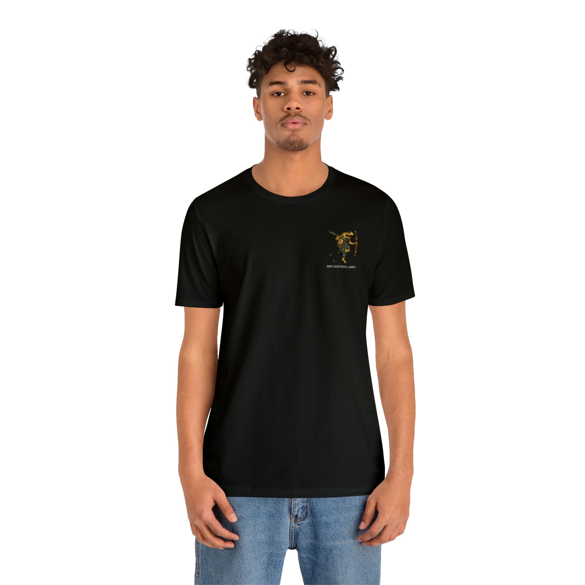 AT4 Rocket and Sword Frog - Front Print - Short Sleeve Tee