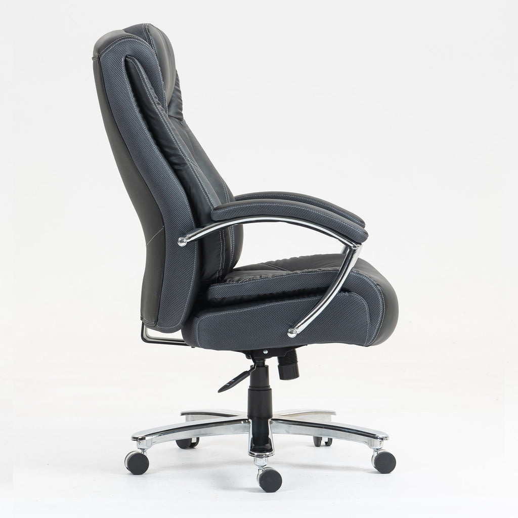 High backrest PU material office chair with adjustable height:9373H-PU