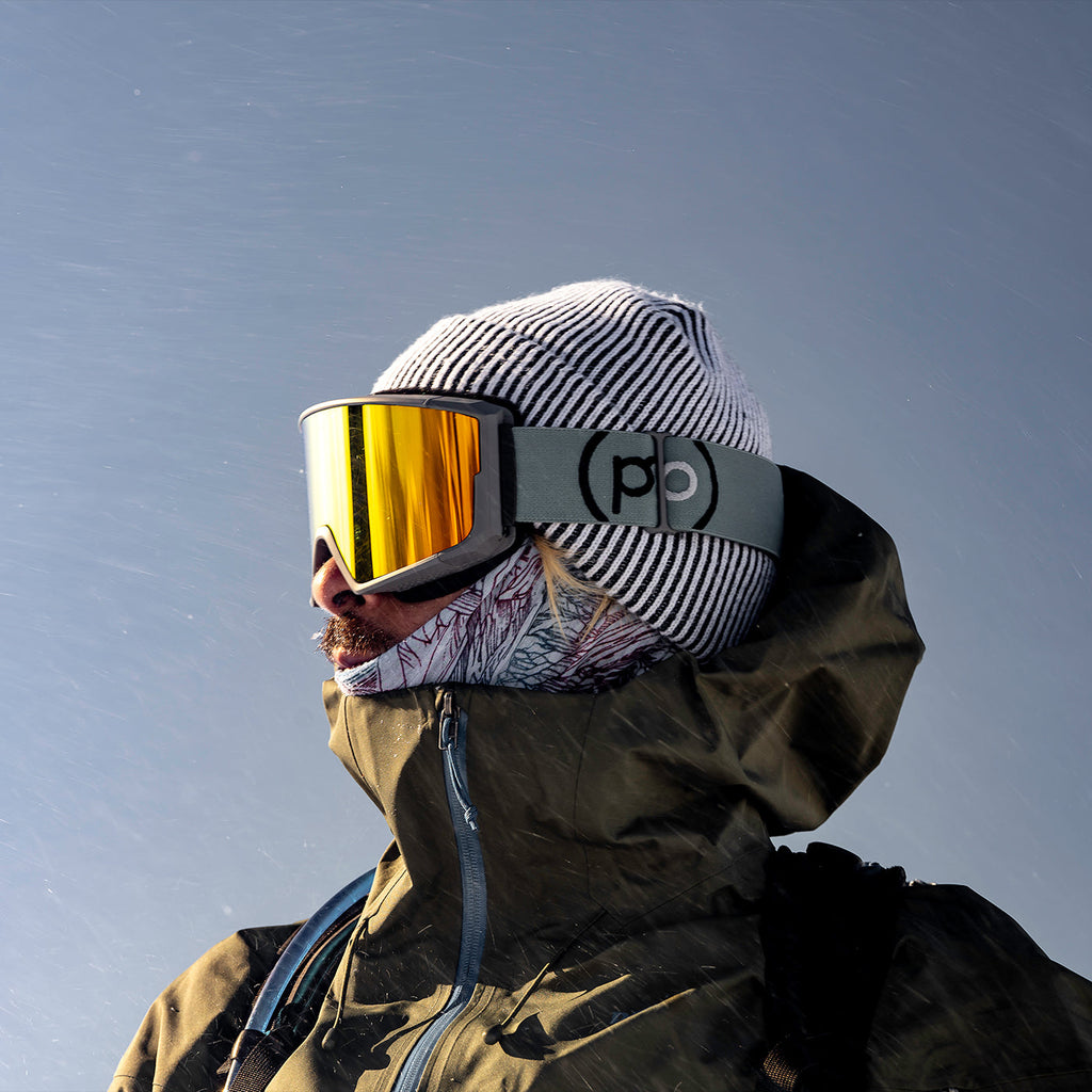Grey Wolf Ski & Snowboard Goggles (Cherry Lemonade Mirrored Lens)