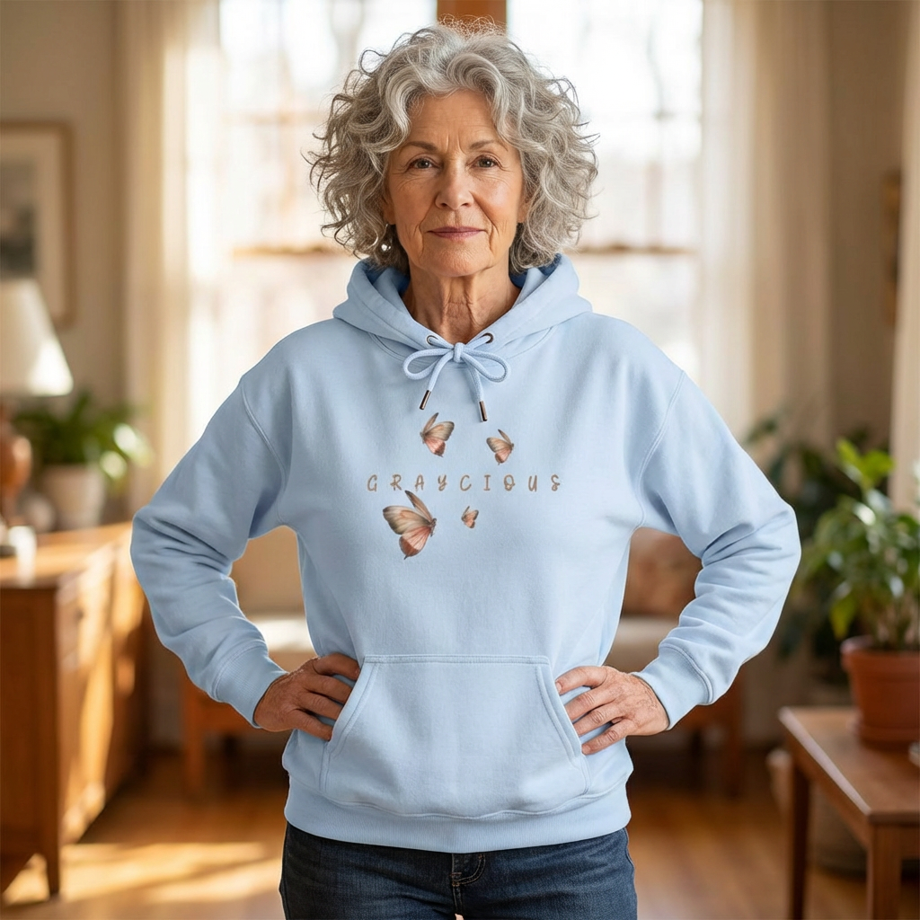 Butterfly Graphic Unisex Hoodie, Cozy Sweatshirt for Nature Lovers, Perfect Gift for Her, Birthday, Casual Wear, Spring Fashion