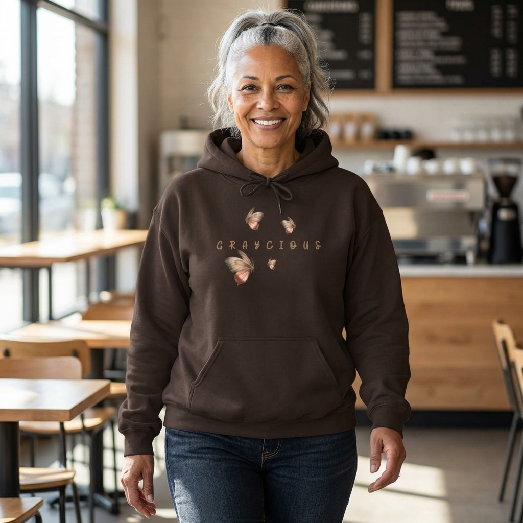 Butterfly Graphic Unisex Hoodie, Cozy Sweatshirt for Nature Lovers, Perfect Gift for Her, Birthday, Casual Wear, Spring Fashion