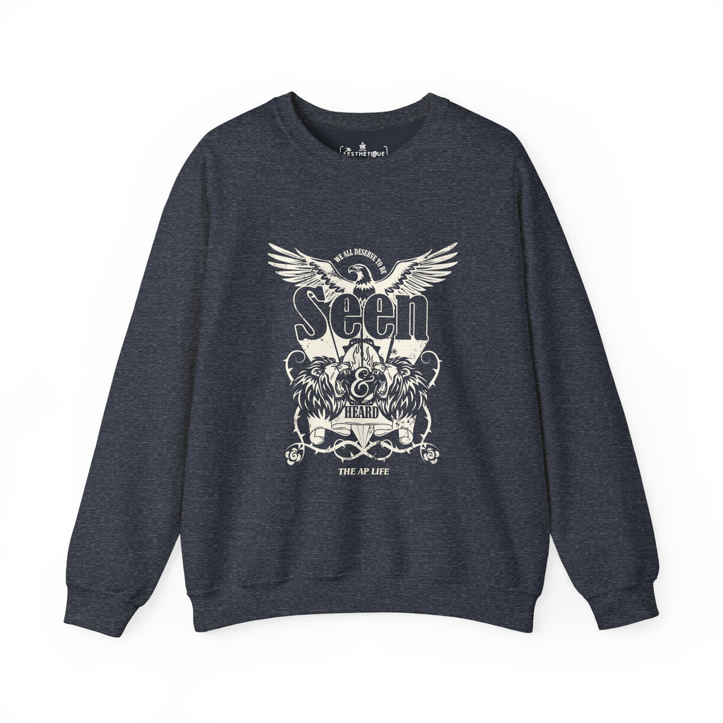 We All Deserve to be Seen & Heard - Adult Unisex Heavy Blend™ Crewneck Sweatshirt