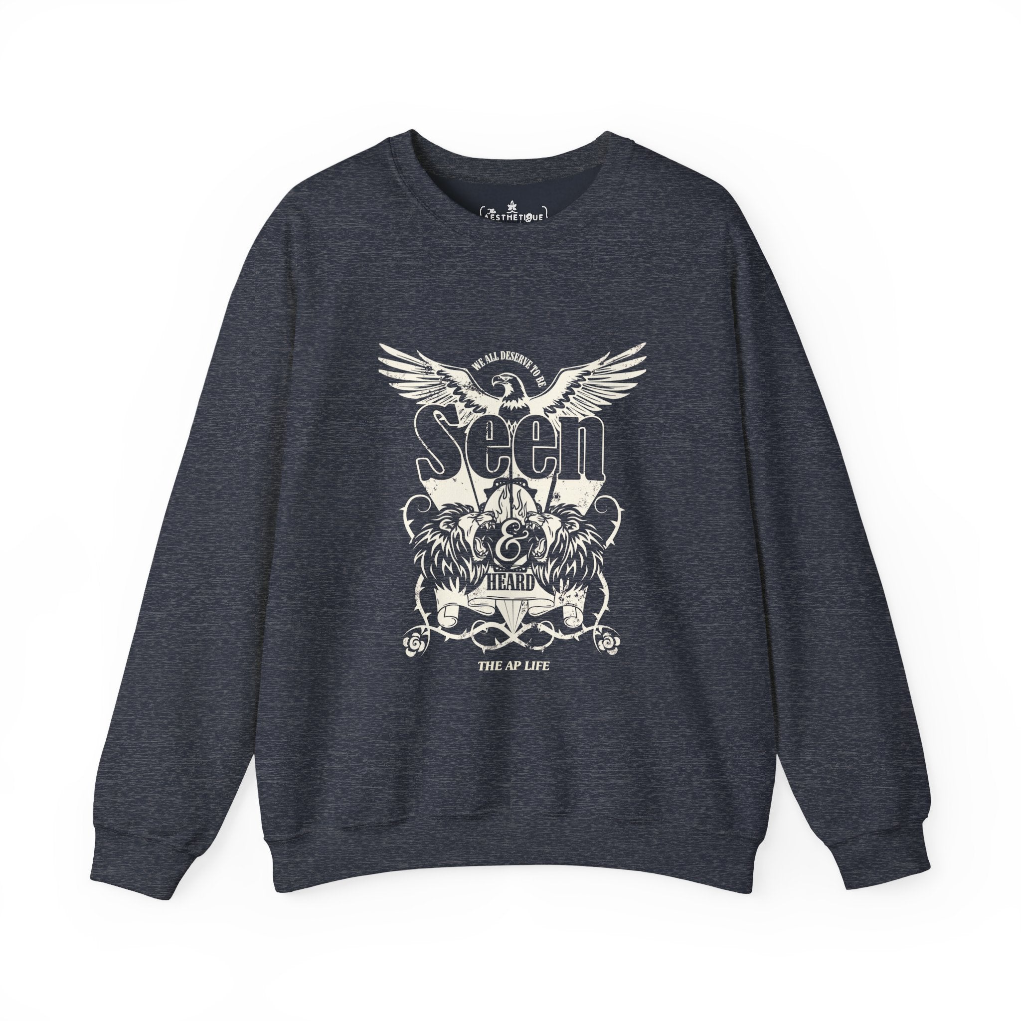 We All Deserve to be Seen & Heard - Adult Unisex Heavy Blend™ Crewneck Sweatshirt