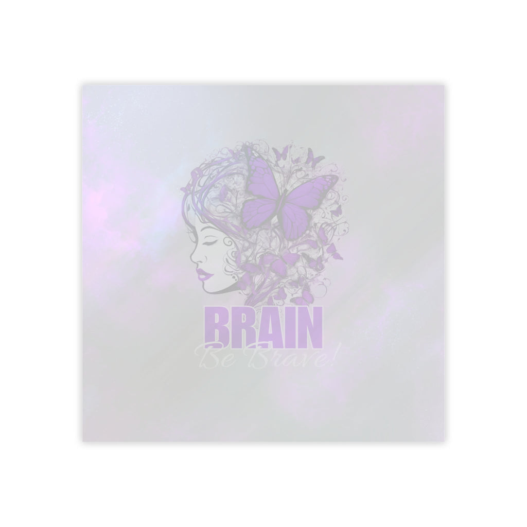 Purple Brain Be Brave Post-it® Note Pads