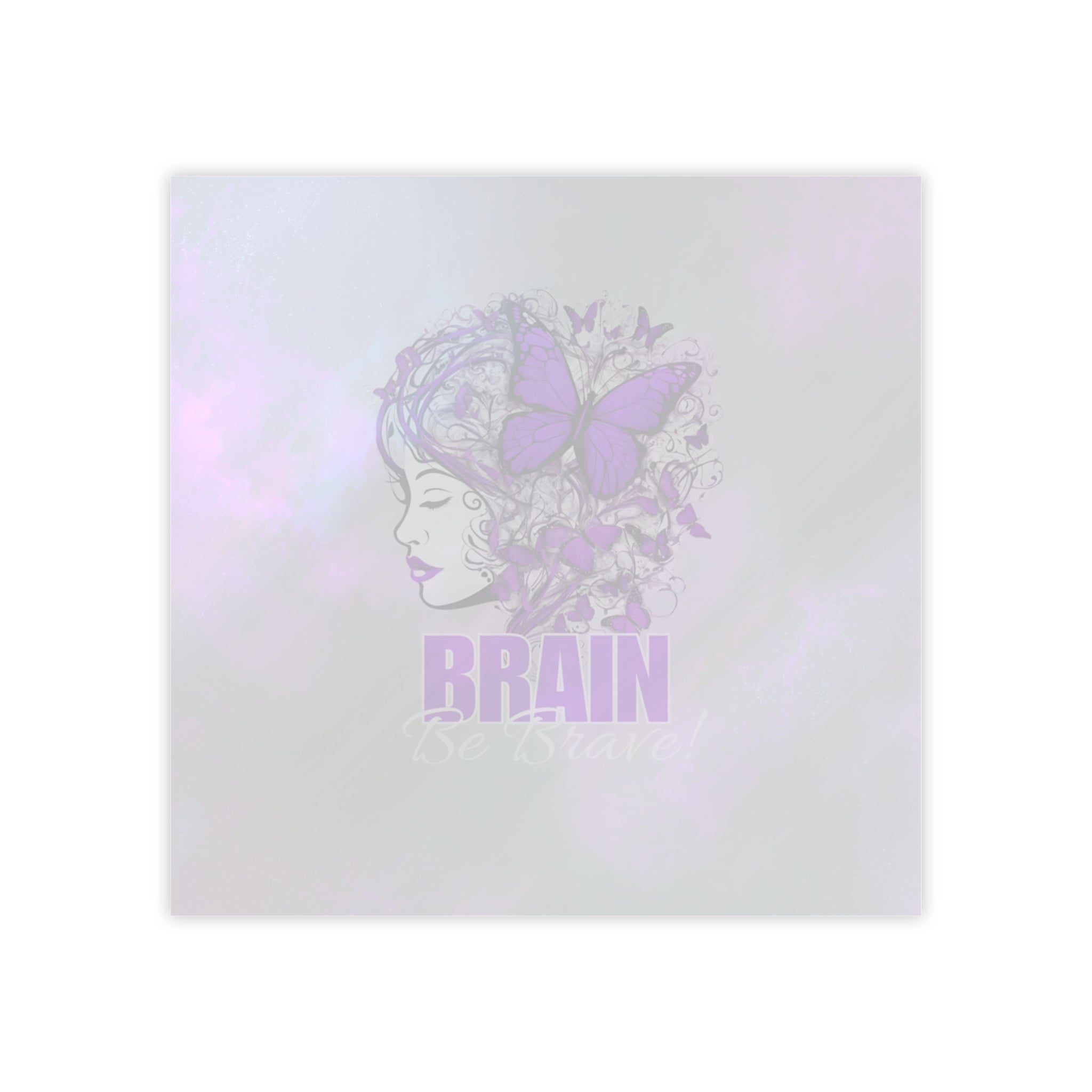 Purple Brain Be Brave Post-it® Note Pads