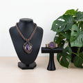Copper Wire Wrapped Amethyst Set #3