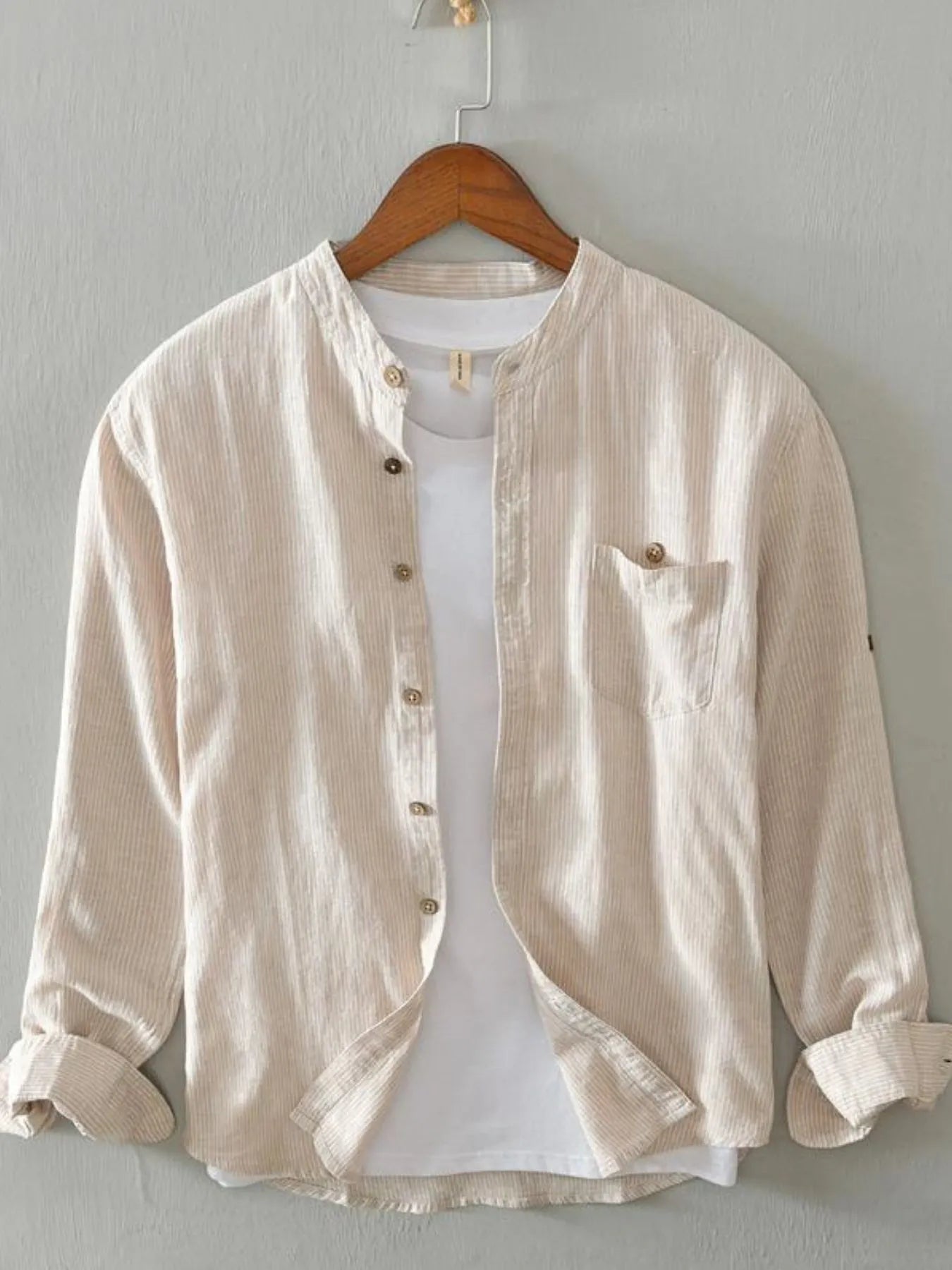 Button Up Long Sleeve Shirt Plus Size