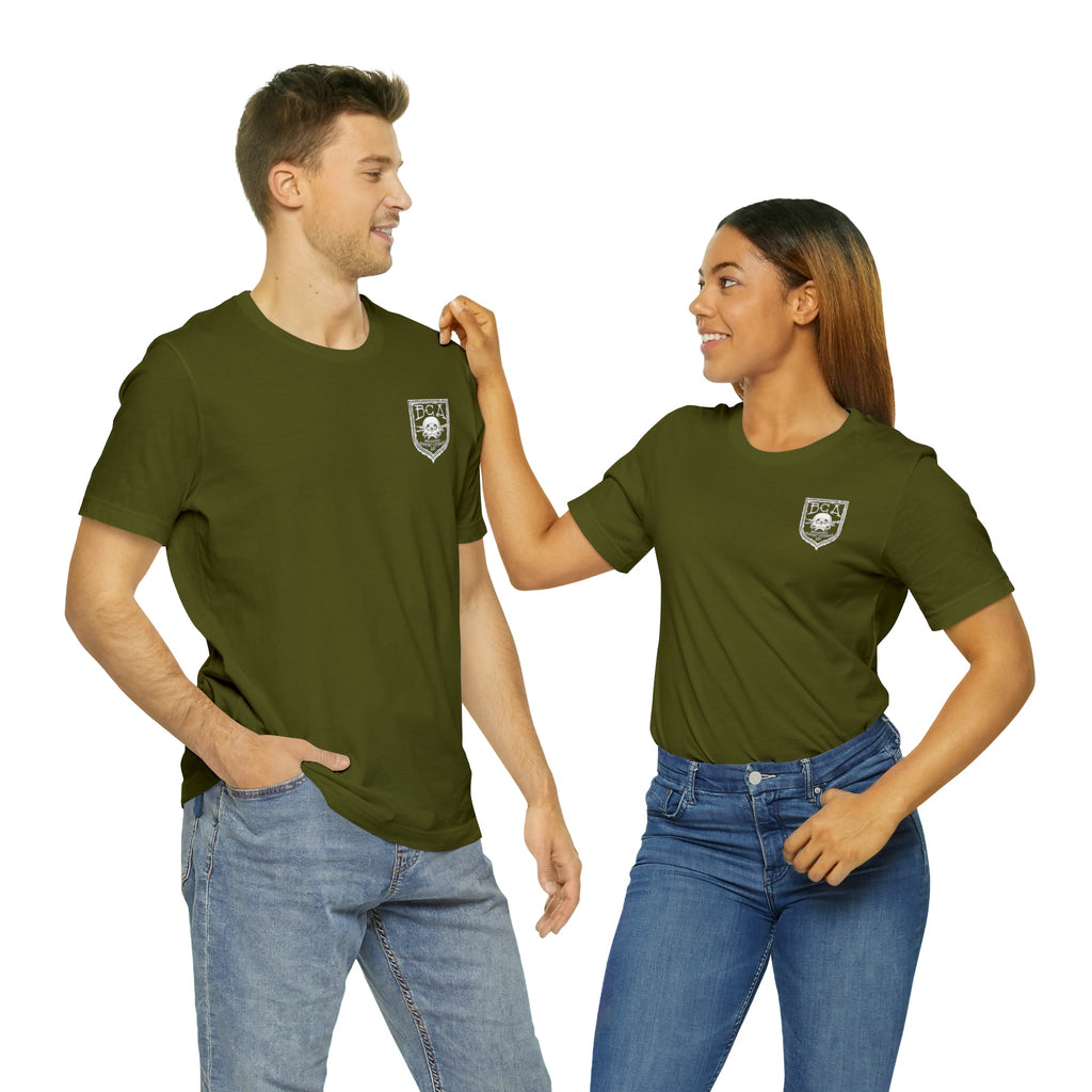 Be the Pond Frog with MK32 Grenade - Back Print - Short Sleeve Tee