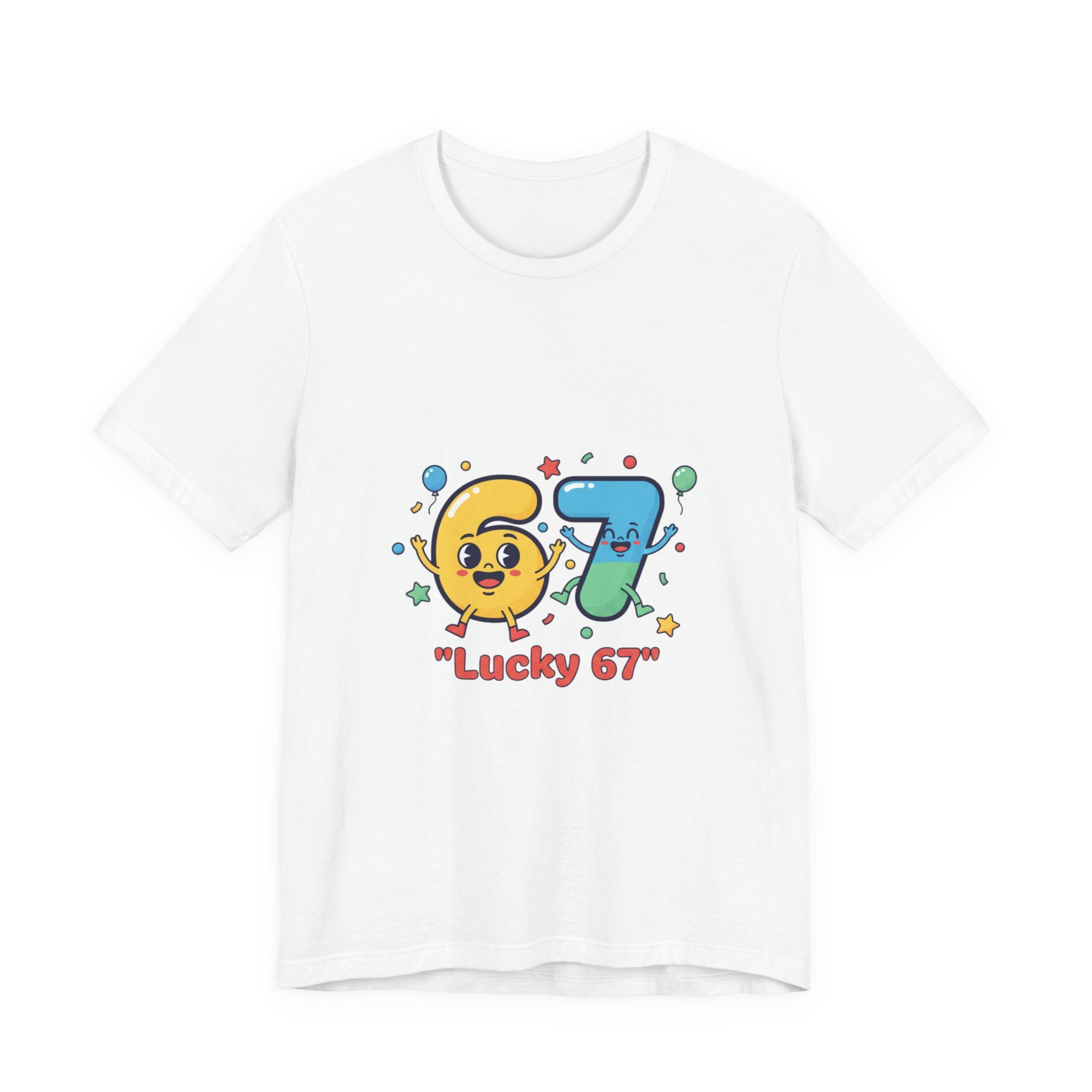 67 Shirt Tee | random number meme, absurdist humor, minimalist type