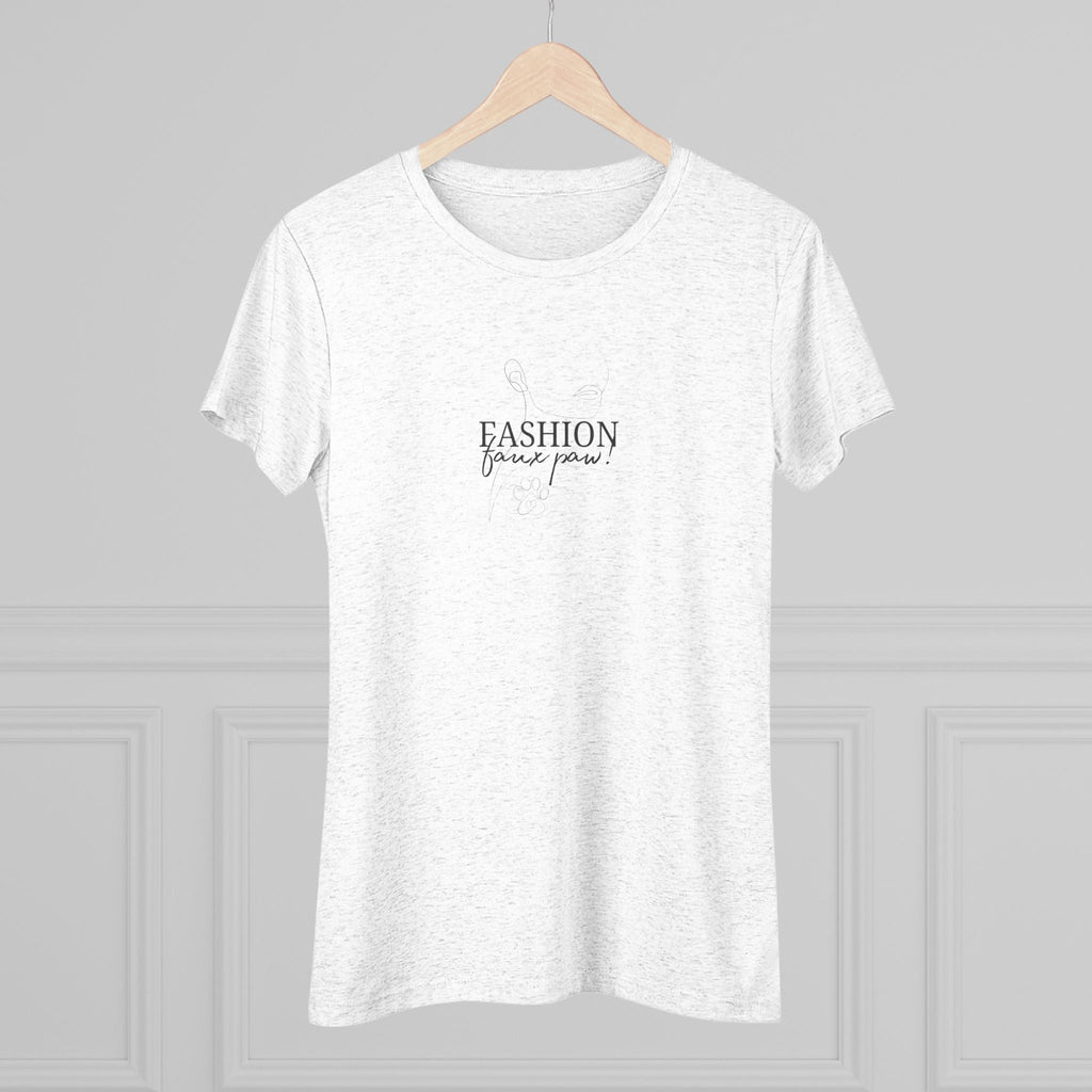 Fashion Faux Paw Women's Triblend Tee