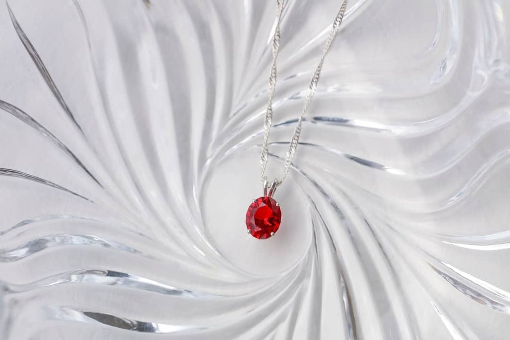 "Eternity" Oval Cremation Pendant 8x10mm