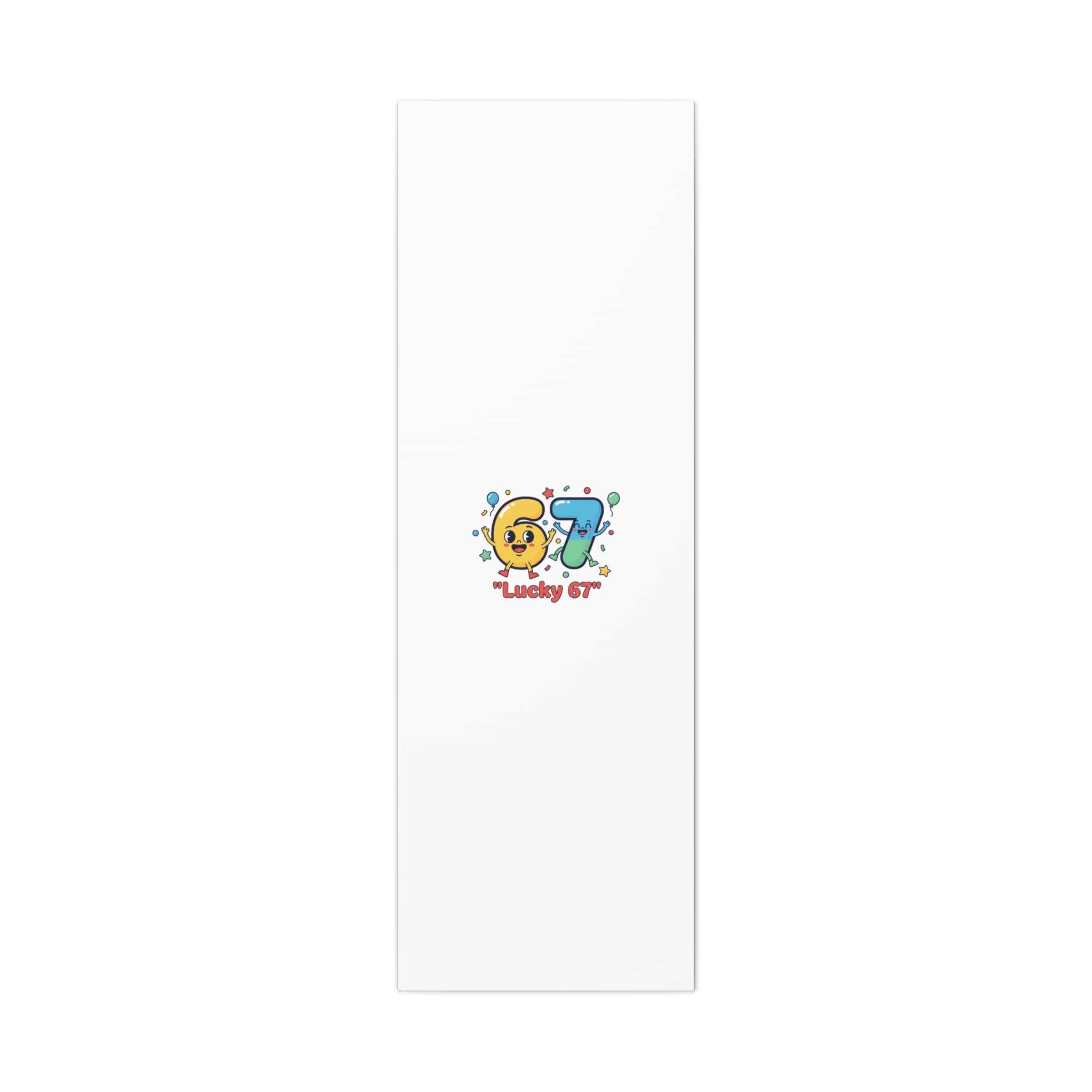 Lucky 67 Canvas, Stretched Matte | 67 meme, absurdist humor