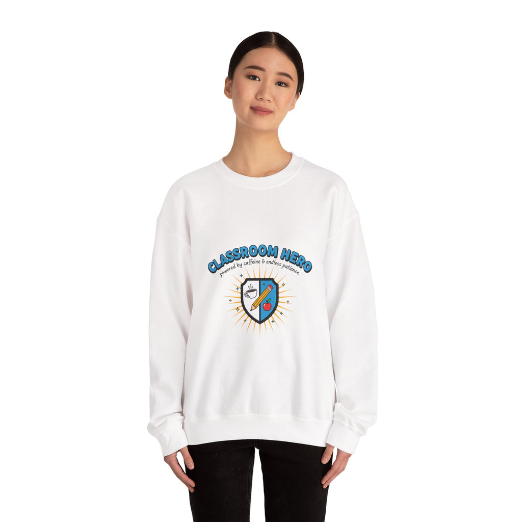 Classroom Hero Crewneck Sweatshirt | Teacher Appreciation, Teacher Life
