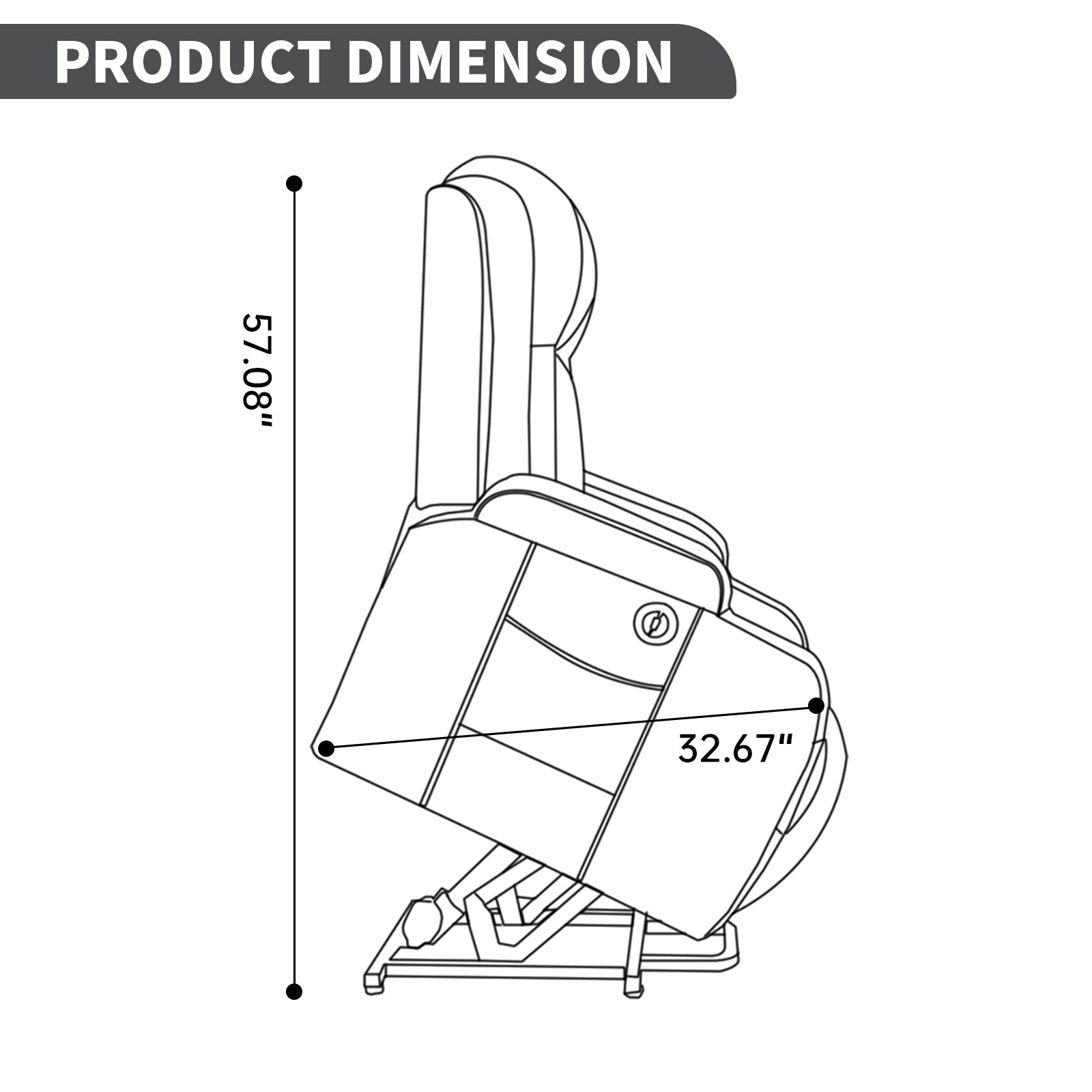 Brown PU Infinite Position Up to 350 LBS Power Lift Recliner Chair for Elderly, Heavy Duty Motion Mechanism with 8-Point Vibration Massage and Lumbar Heating, USB Charging Port, Cup Holders