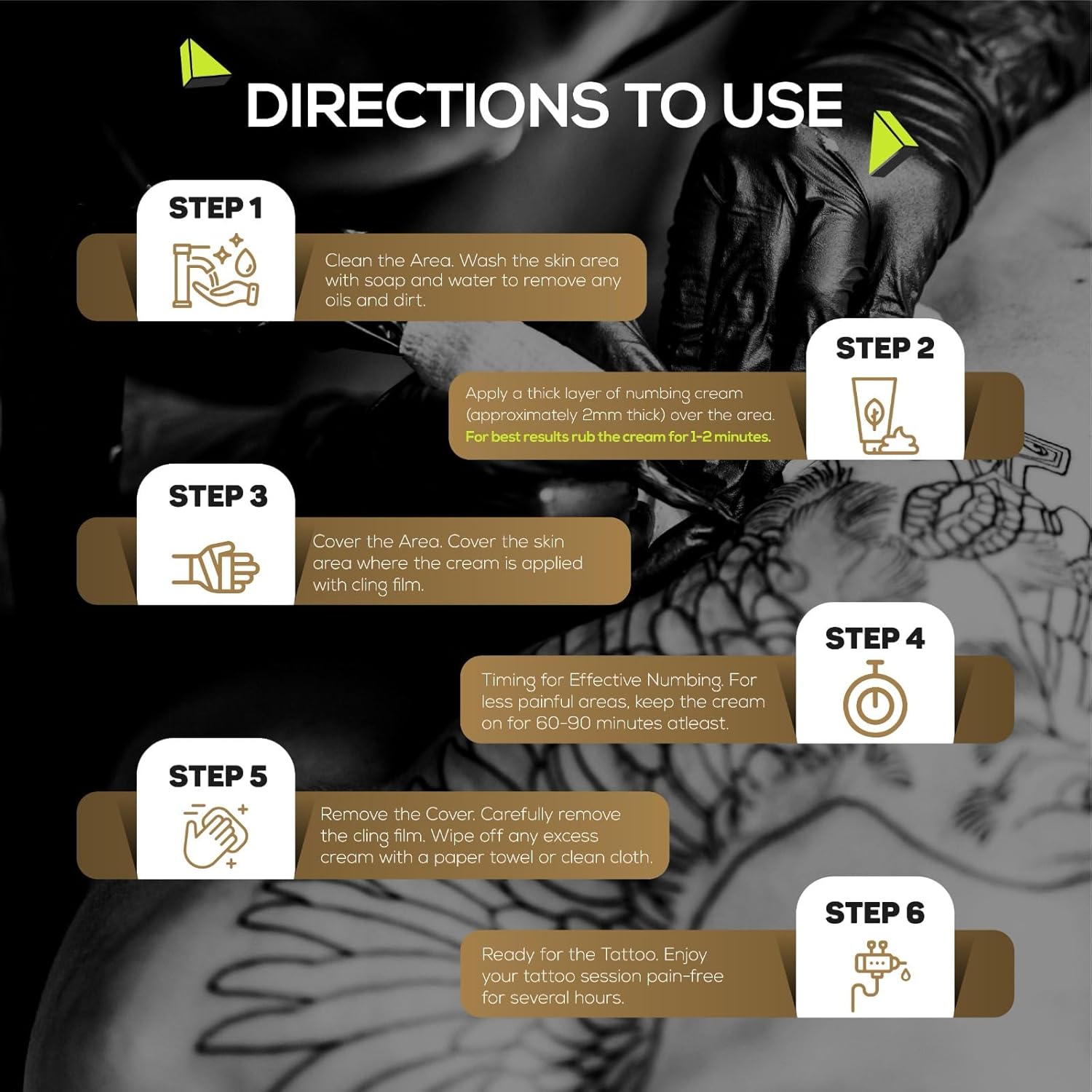 Signature Tattoo Before & Aftercare Duo – Numbing Cream (30g) + Healing Balm (7oz) for Comfortable Sessions & Vibrant Ink – Natural, Skin-Soothing Formula