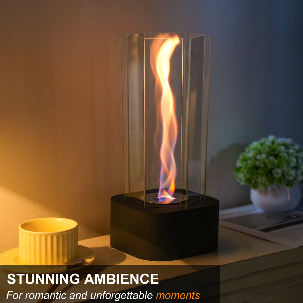 Hexagonal Clean-Burning Fuel Vented-Free Fireplace