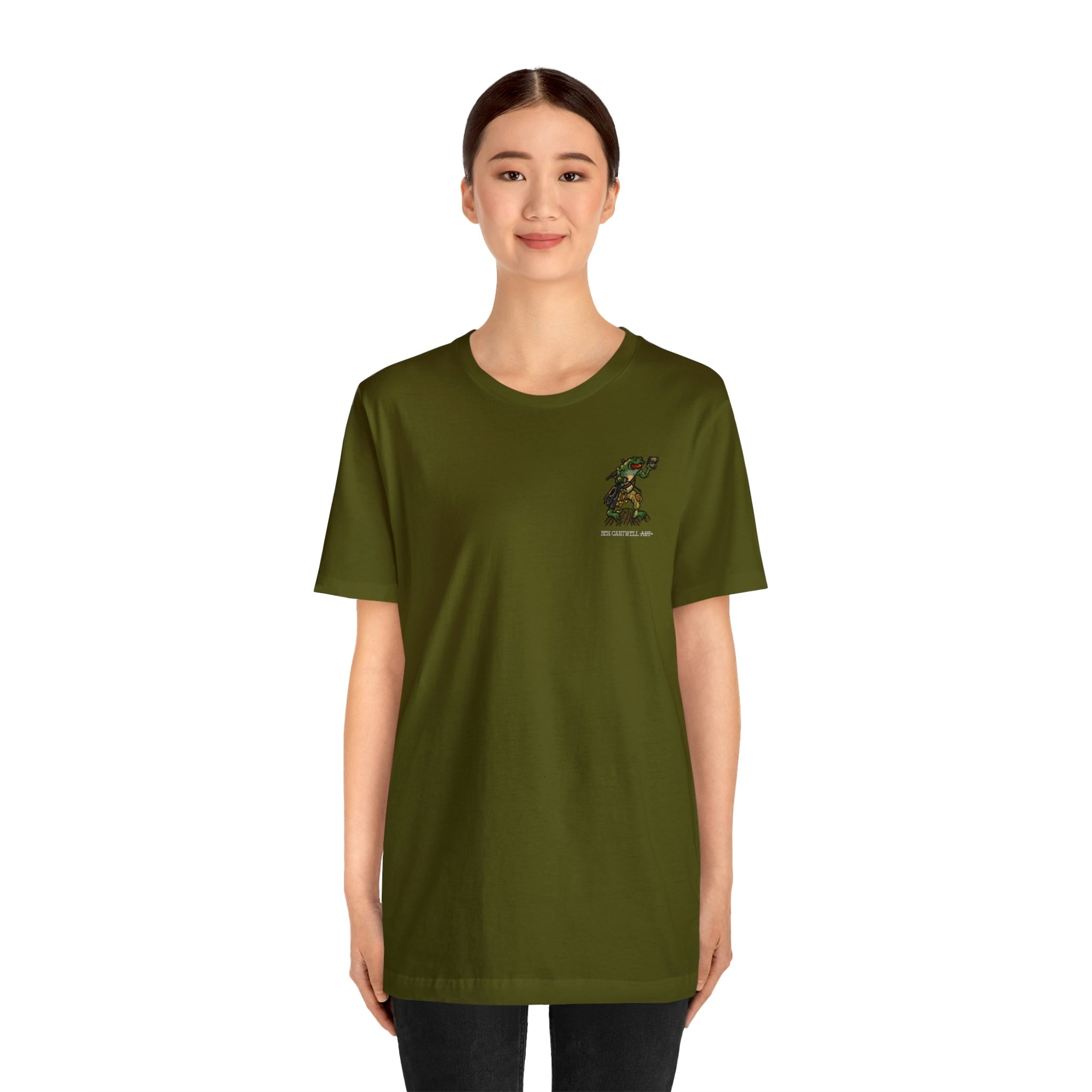 Flippers, Binoculars and Radio Frog - Front Print - Short Sleeve Tee