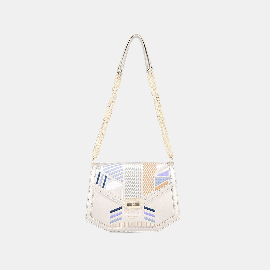 David Jones Geometric Print Crossbody Bag
