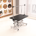 43 Inch Adjustable Heavy Type Hydraulic Pet Dog Grooming Table Upgraded Professional Drying Table Heavy Duty Frame with Adjustable Arm and Noose