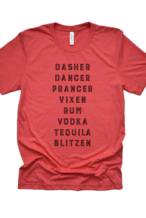 Reindeer & Drinks tee 3079