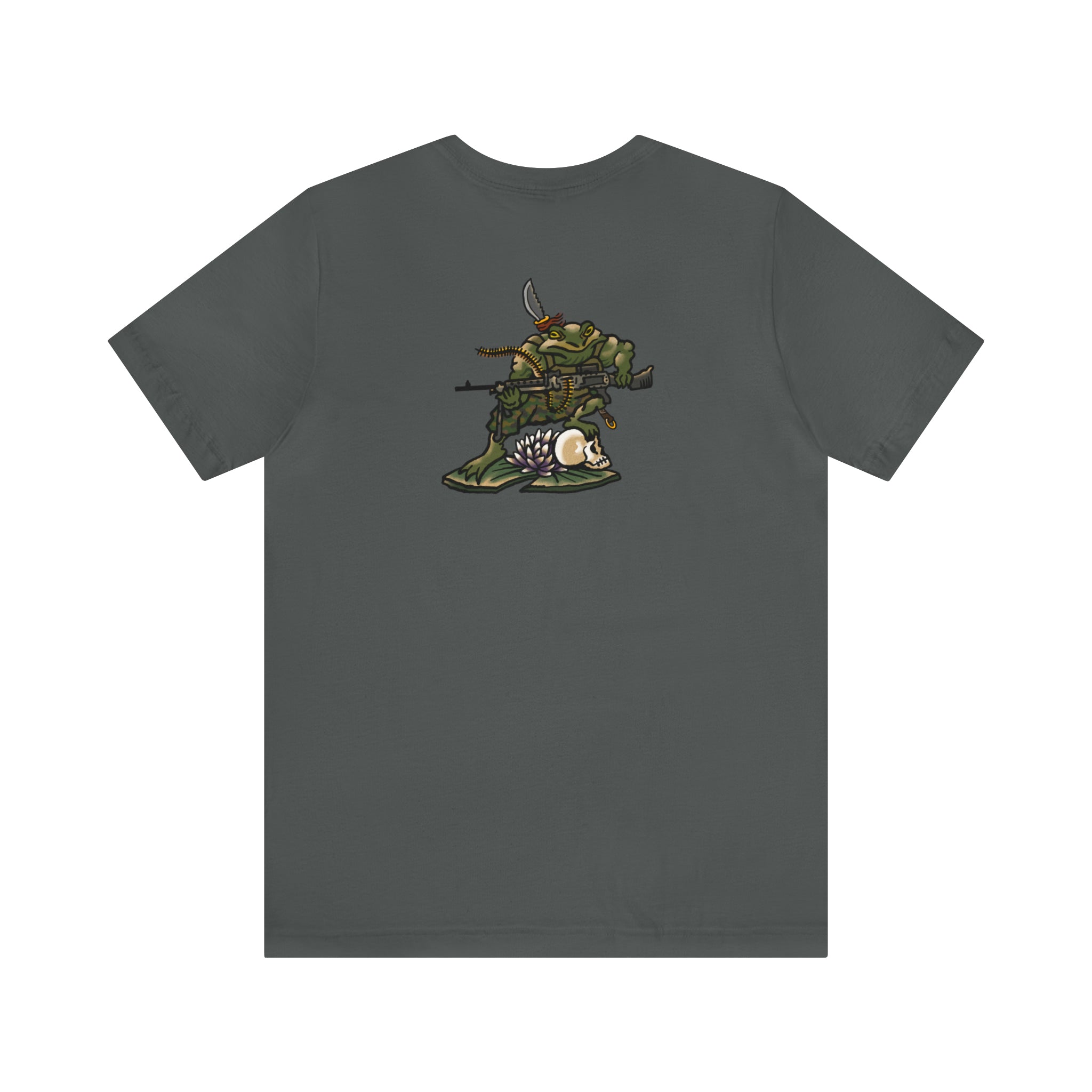 240 Machine Gun Frog - Back Print - Short Sleeve Tee
