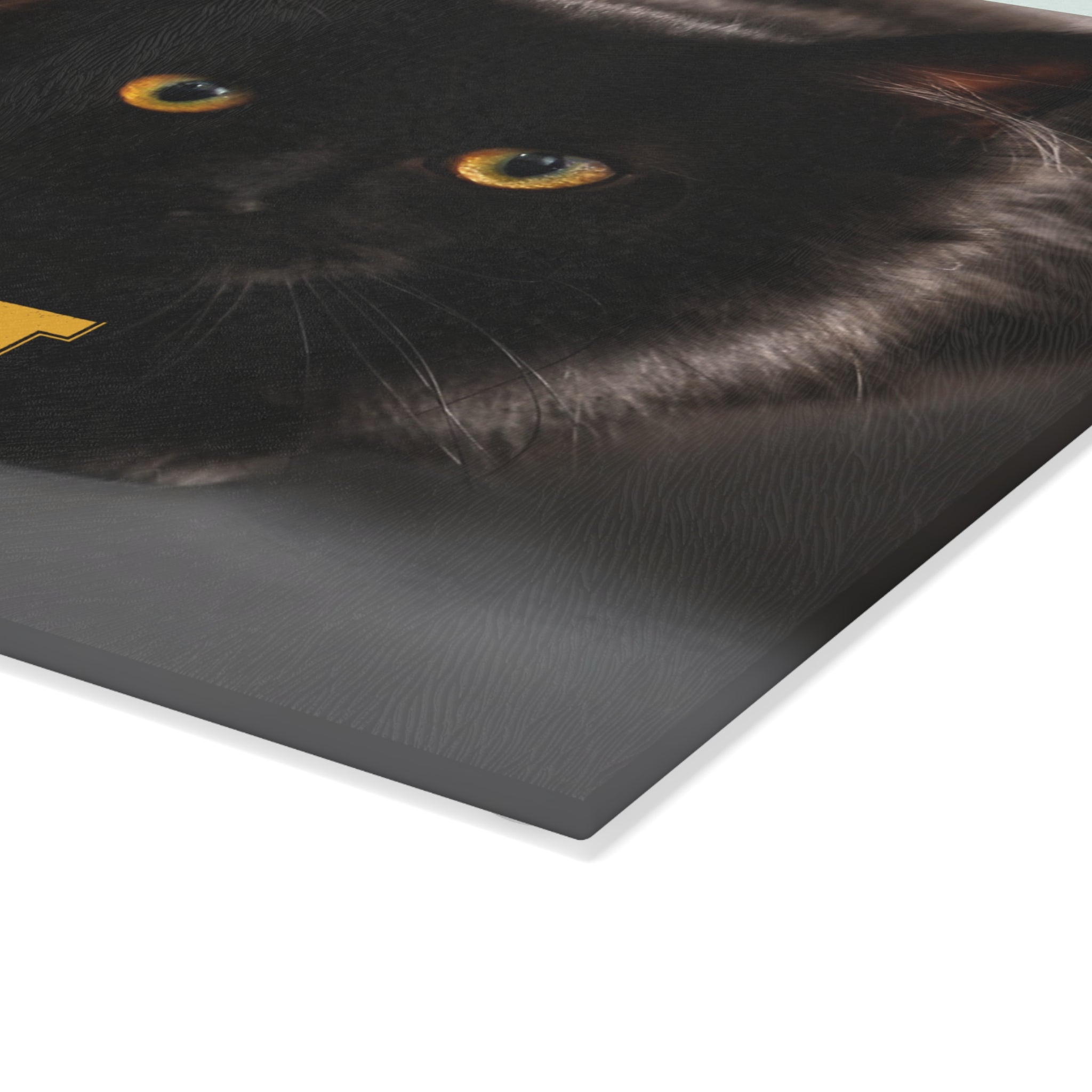 Black Cat Society Glass Cutting Board