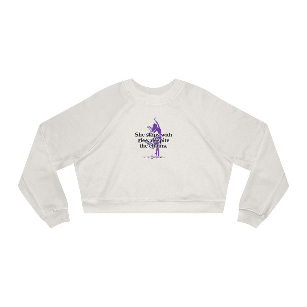 She Skips with Glee Women's Cropped Fleece Pullover