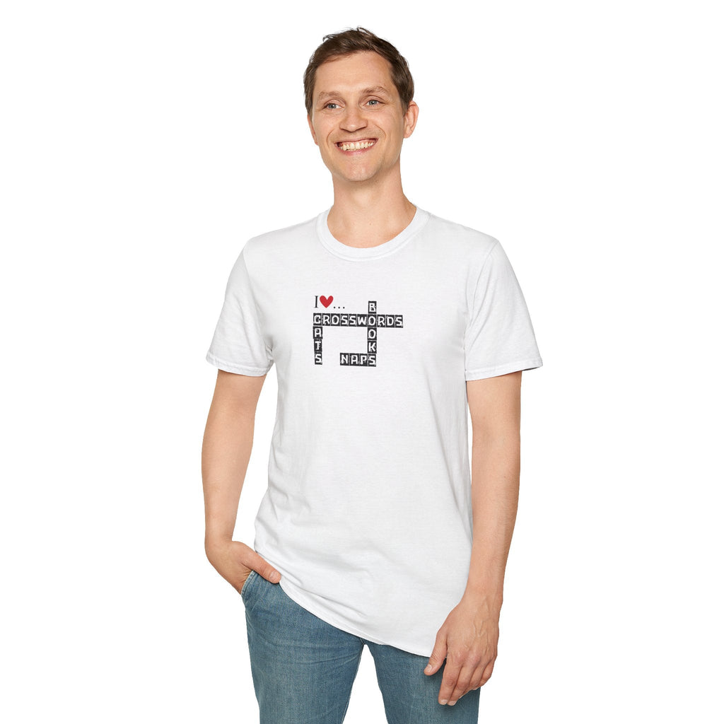 Crosswords and Cats Unisex Softstyle T-Shirt