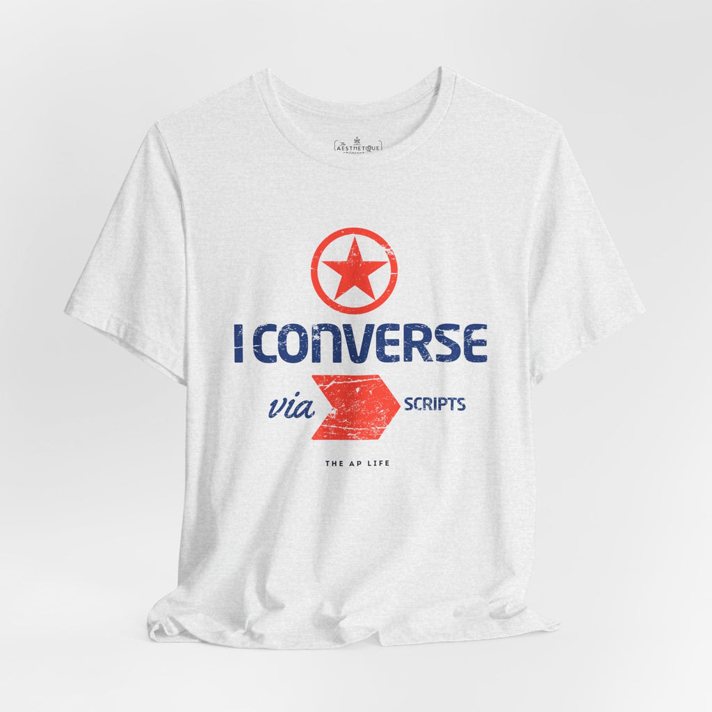 I Converse Via Scripts - GLP - Adult Unisex Jersey Tee